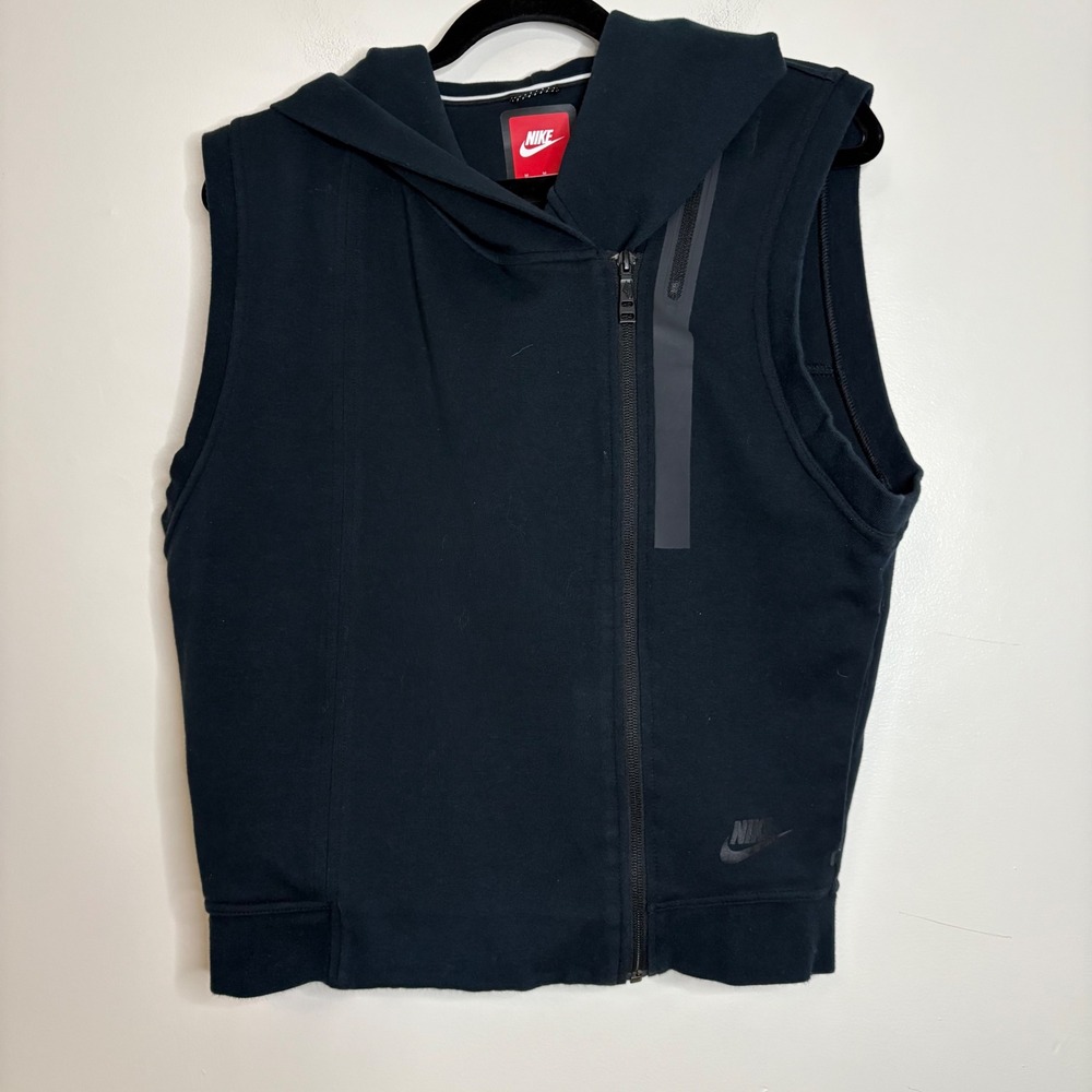 Nike Tech Fleece Sleeveless Hoodie Vest‎ Black Size M